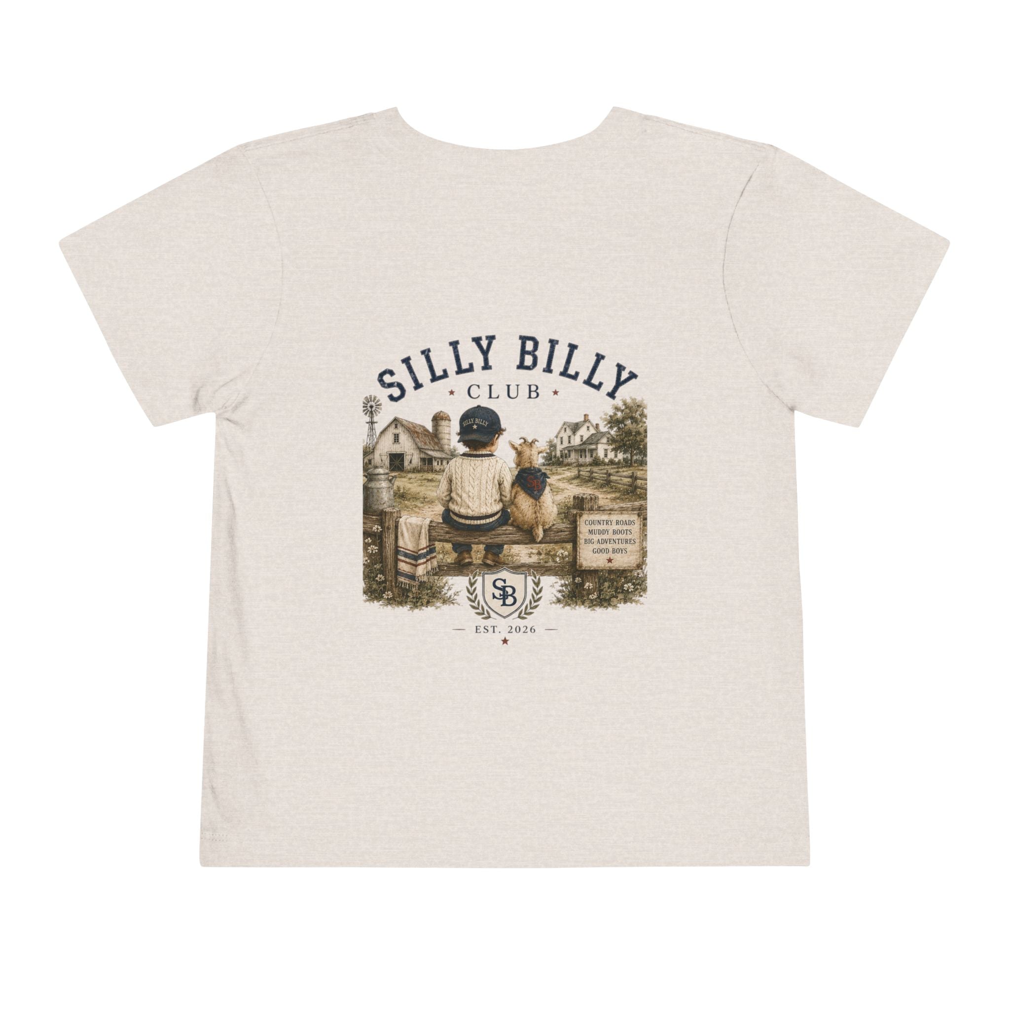Silly Billy Club Toddler Tee – Vintage Kids Graphic Shirt - Silly Billy Club
