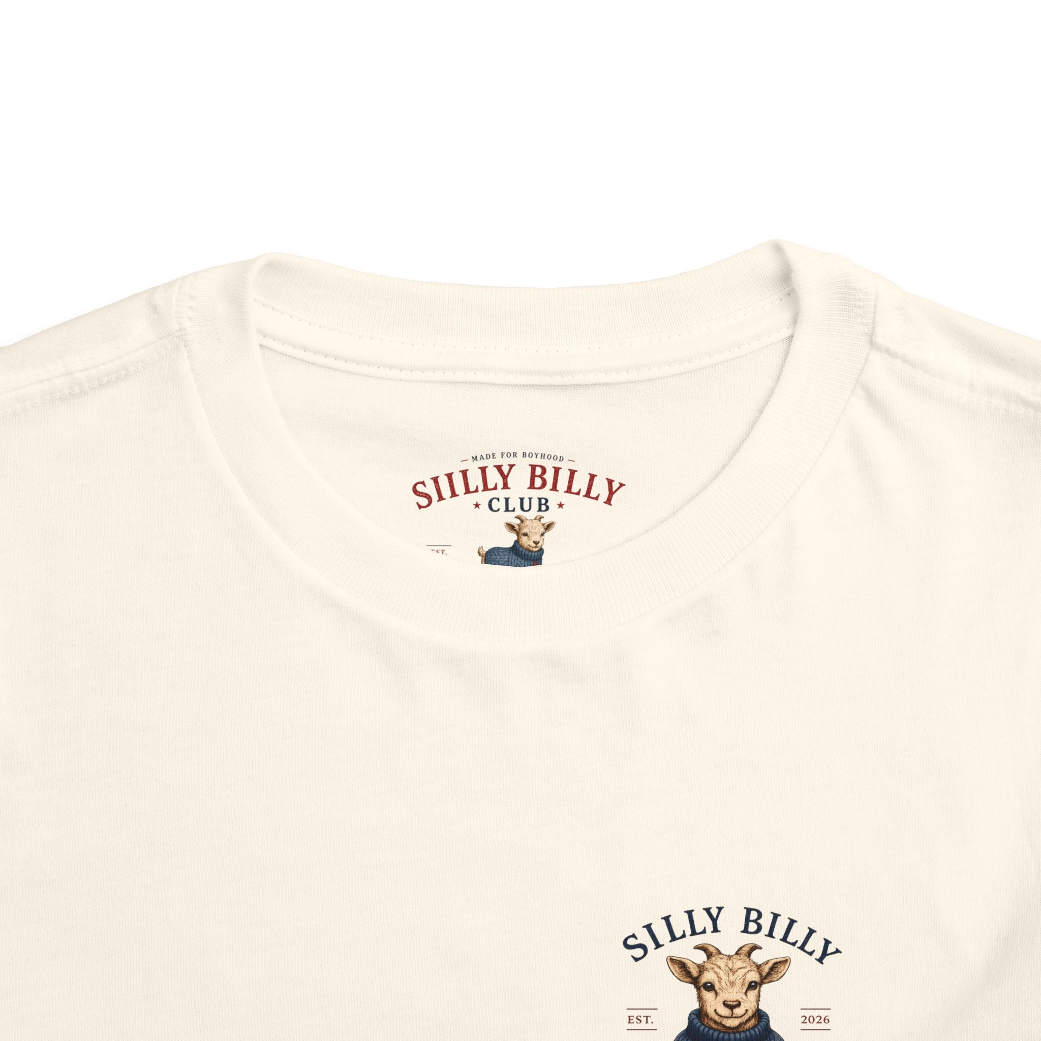 Silly Billy Club Toddler Tee – Vintage Kids Graphic Shirt - Silly Billy Club