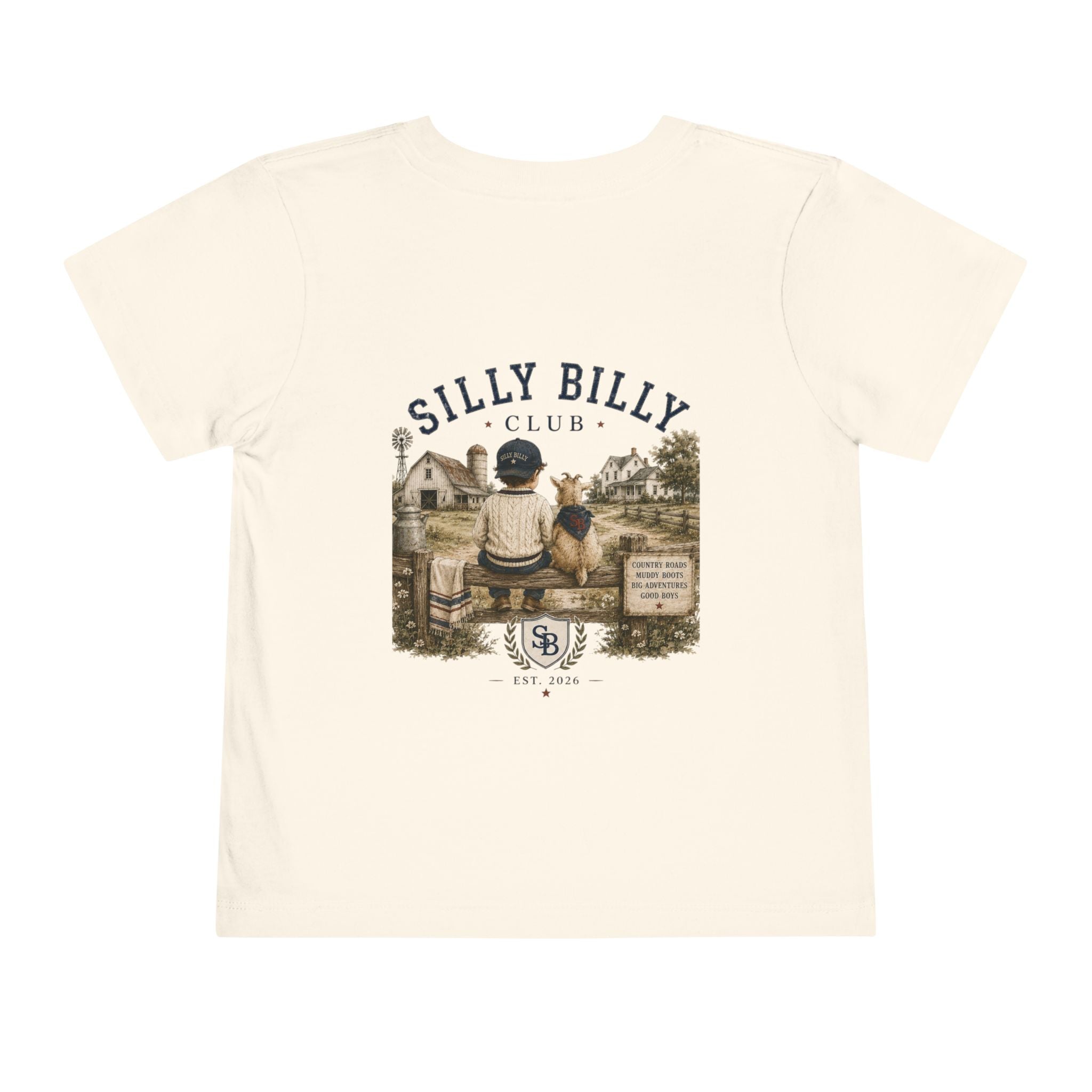 Silly Billy Club Toddler Tee – Vintage Kids Graphic Shirt - Silly Billy Club