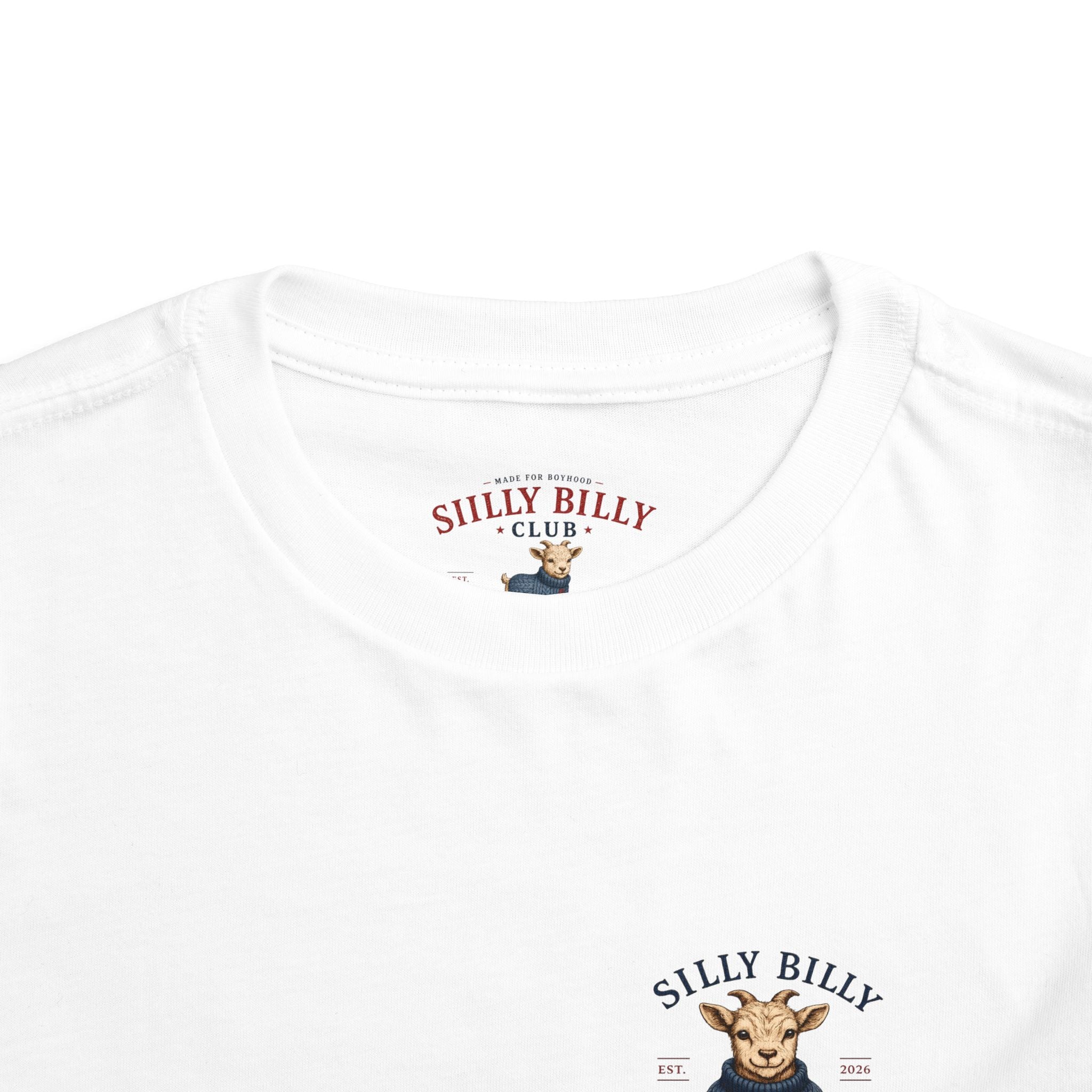 Silly Billy Club Toddler Tee – Vintage Kids Graphic Shirt - Silly Billy Club