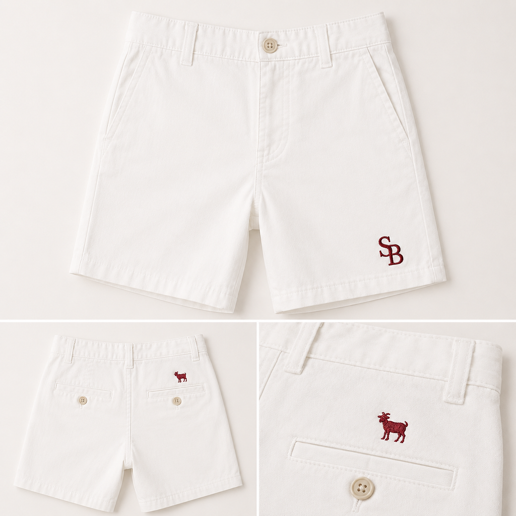 Made For Boyhood Embroidered Shorts