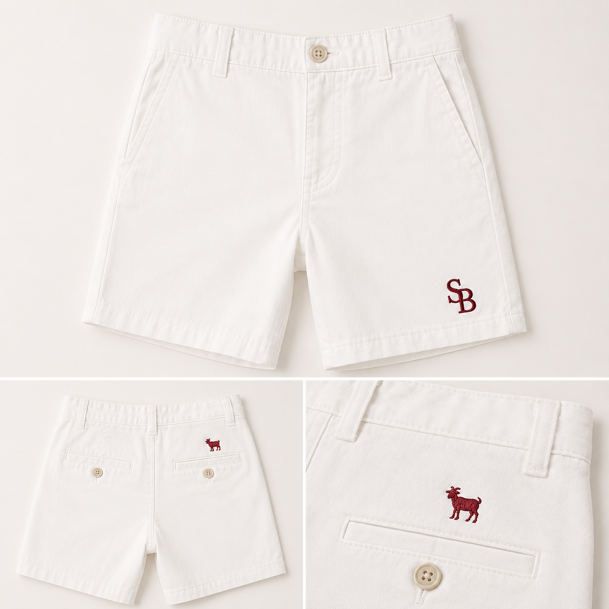 Made For Boyhood Embroidered Shorts