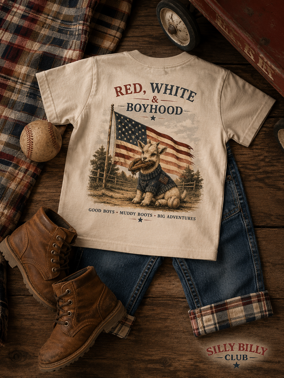 Red, White & Boyhood Tee